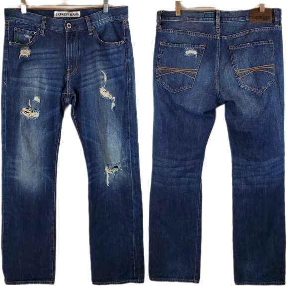 Express Jeans Express Kingston Classic Fit Straight Leg Jeans Pants